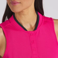 Puma Range Sleeveless Pique Shirt Polo Short Sleeve Golf Apparel