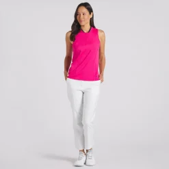 Puma Range Sleeveless Pique Shirt Polo Short Sleeve Golf Apparel