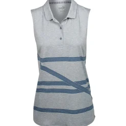 Puma Script Sleeveless Shirt Polo Short Sleeve Golf Apparel
