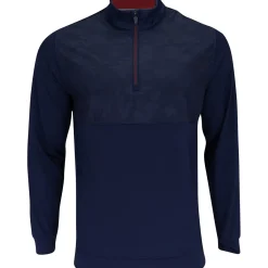 Puma Volition Camo Cover Quarter Zip Outerwear Pullover Golf Apparel