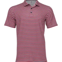 Puma Volition Free Stripe Shirt Polo Short Sleeve Golf Apparel