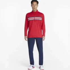 Puma Volition Independence 1/4 Zip Outerwear Pullover Golf Apparel
