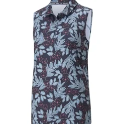 Puma W Cloudspun Flora SL Shirt Polo Short Sleeve Golf Apparel