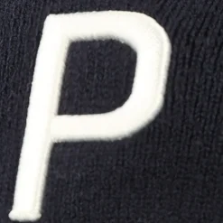 Puma WRMLBL StripePom Beanie Headwear Knit Hat Golf Apparel