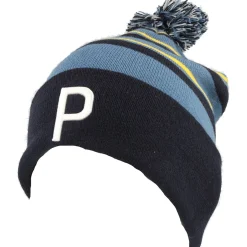 Puma WRMLBL StripePom Beanie Headwear Knit Hat Golf Apparel