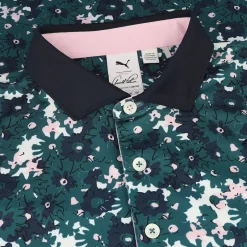 Puma X AP Floral Shirt Polo Short Sleeve Golf Apparel