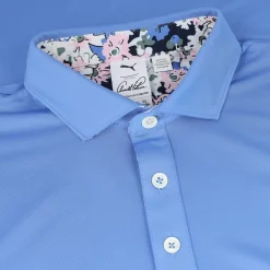 Puma X AP Floral Trim Shirt Polo Short Sleeve Golf Apparel