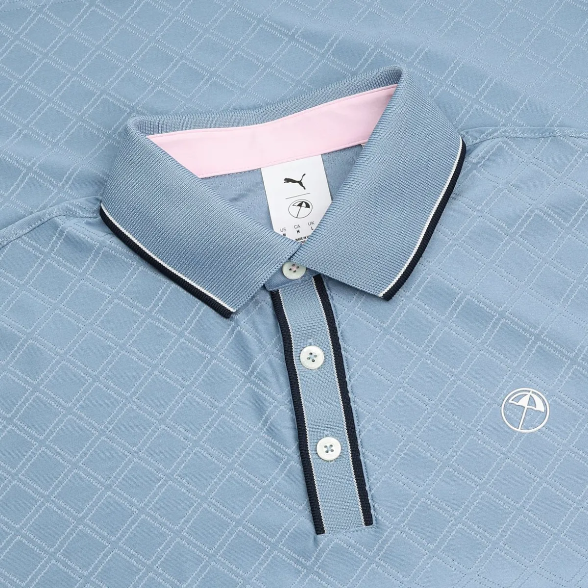 Puma X AP Tipped Jacquard Shirt Polo Short Sleeve Golf Apparel