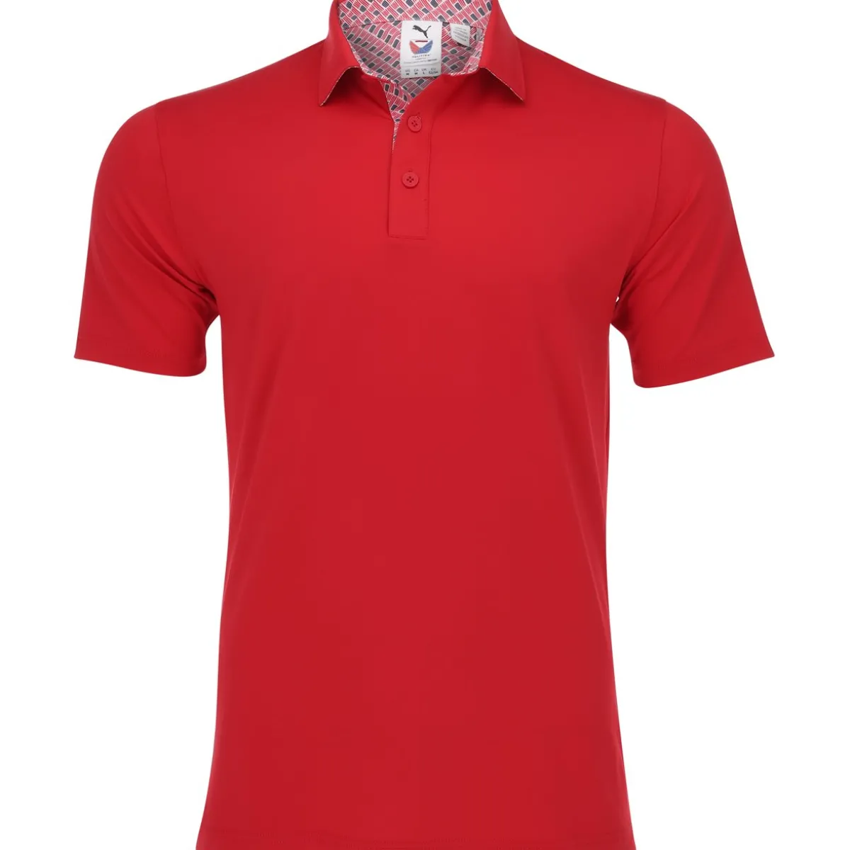 Puma X Volition Flag Trim Shirt Polo Short Sleeve Golf Apparel
