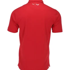 Puma X Volition Flag Trim Shirt Polo Short Sleeve Golf Apparel