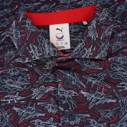 Puma X Volition Jet Lines Shirt Polo Short Sleeve Golf Apparel