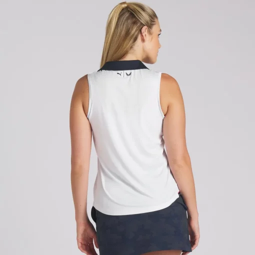 Puma X Volition Piped Sleeveless Shirt Polo Short Sleeve Golf Apparel
