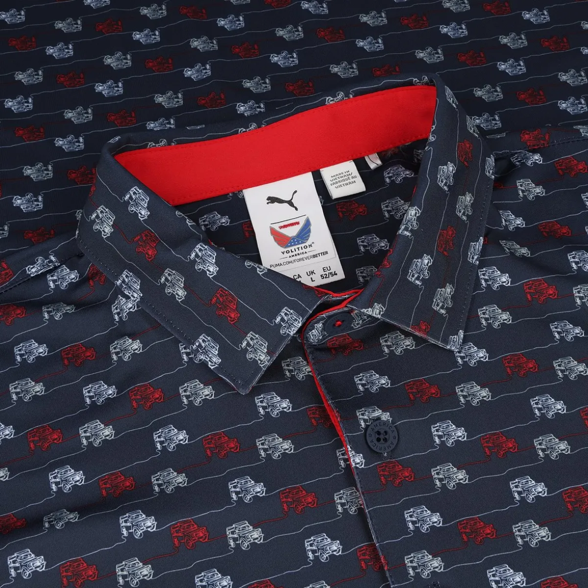 Puma X Volition 4X4 Drive Shirt Polo Short Sleeve Golf Apparel