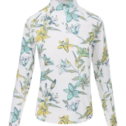 Puma YOU V Lily Floral 1/4 Zip Outerwear Pullover Golf Apparel