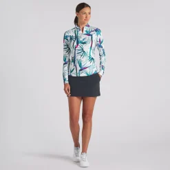 Puma You V Paradise 1/4 Zip Outerwear Pullover Golf Apparel