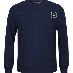 Puma Youth CLOUDSPUN Patch Crewneck Outerwear Pullover Golf Apparel