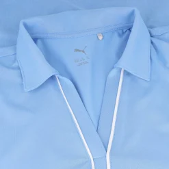 Puma Youth Girls CLOUDSPUN Piped Sleeveless Shirt Polo Short Sleeve Golf Apparel