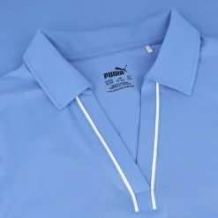 Puma Youth Girls CLOUDSPUN Piped Sleeveless Shirt Polo Short Sleeve Golf Apparel