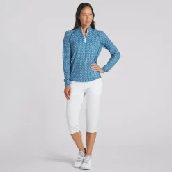 Puma YOU-V Essex 1/4 Zip Outerwear Pullover Golf Apparel