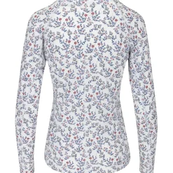Puma You-V Micro Floral Crew Top Shirt Polo Long Sleeve Golf Apparel
