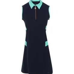SwingDish Ariel Sleeveless Dress Polo Short Sleeve Golf Apparel