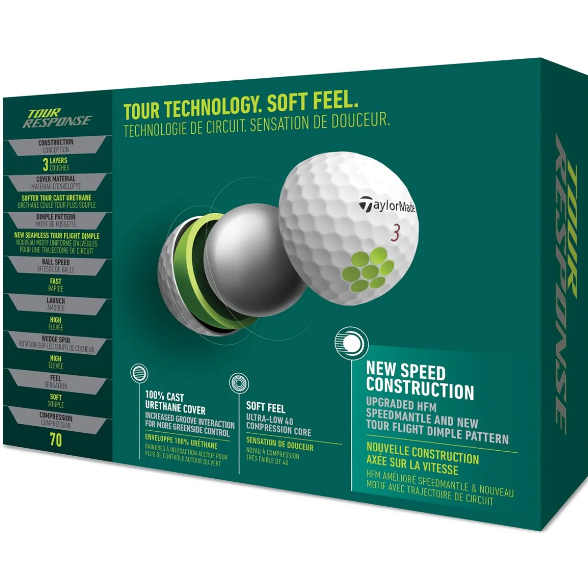 TaylorMade Tour Response 2022 Low Compression Golf Balls