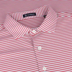 Turtleson Edward Stripe Performance Shirt Polo Short Sleeve Golf Apparel