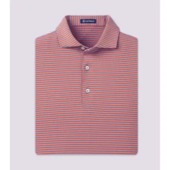 Turtleson Edward Stripe Performance Shirt Polo Short Sleeve Golf Apparel