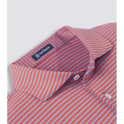 Turtleson Edward Stripe Performance Shirt Polo Short Sleeve Golf Apparel