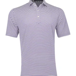 Turtleson Gus Stripe Performance Shirt Polo Short Sleeve Golf Apparel