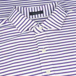 Turtleson Gus Stripe Performance Shirt Polo Short Sleeve Golf Apparel
