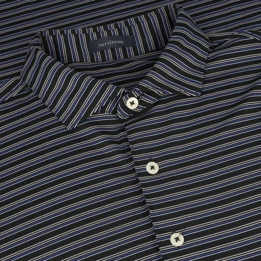Turtleson Rory Stripe Performance Shirt Polo Short Sleeve Golf Apparel