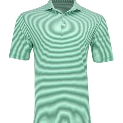Turtleson Tanner Stripe Performance Shirt Polo Short Sleeve Golf Apparel
