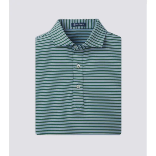 Turtleson Waverly Stripe Performance Shirt Polo Short Sleeve Golf Apparel