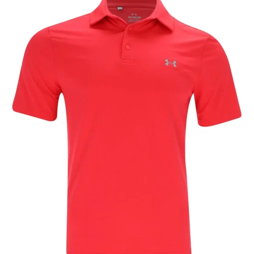 Under Armour UA Aura Solid Shirt Polo Short Sleeve Golf Apparel
