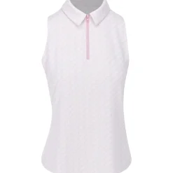 Under Armour UA Drive Clubhouse Grid Sleeveless Shirt Polo Short Sleeve Golf Apparel
