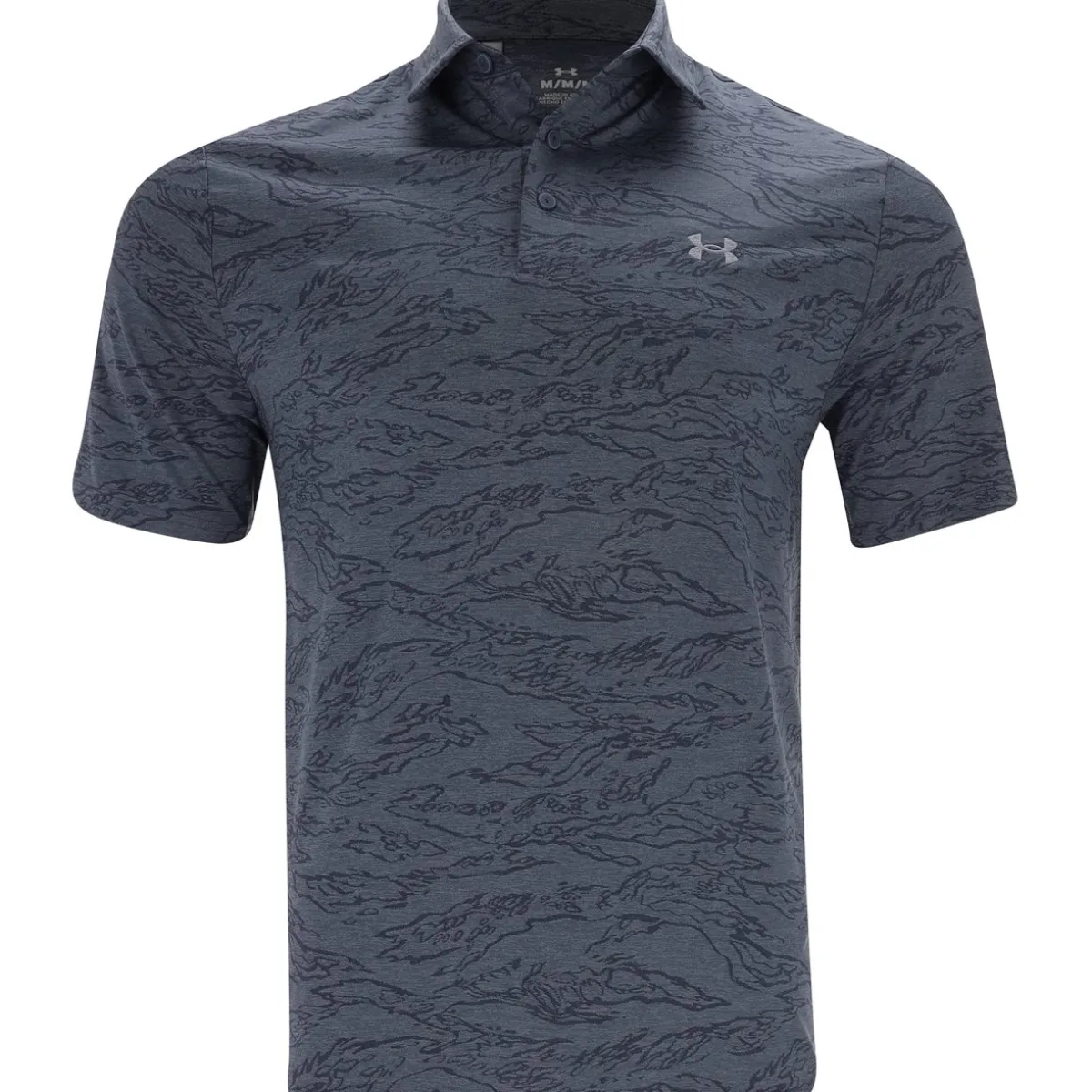 Under Armour UA Drive Tiger Jacquard Shirt Polo Short Sleeve Golf Apparel