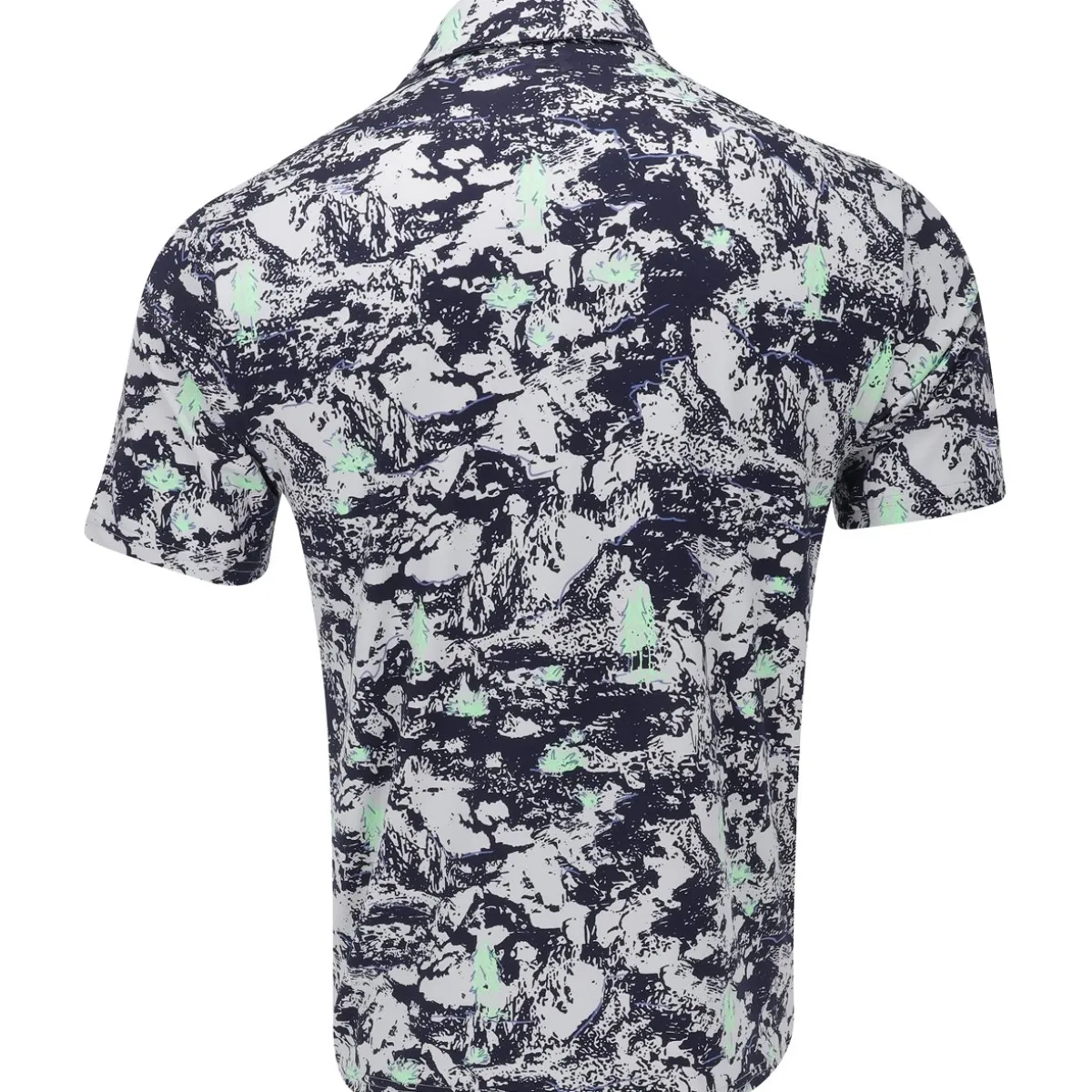 Under Armour UA Playoff 3.0 Into The Woods Print Shirt Polo Short Sleeve Golf Apparel