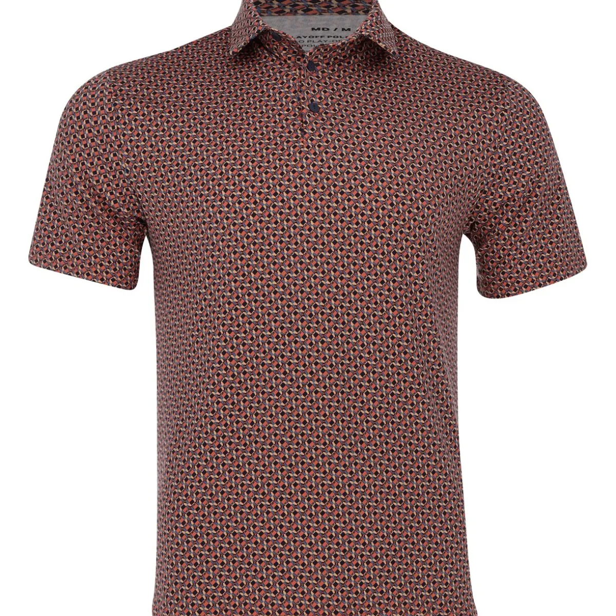 Under Armour UA Playoff 3.0 Link Micro Print Shirt Polo Short Sleeve Golf Apparel