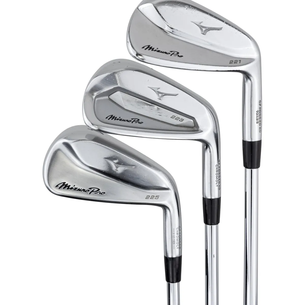 Used Mizuno Pro 221 / Pro 223 / Pro 225 Combo Iron Set Golf Clubs