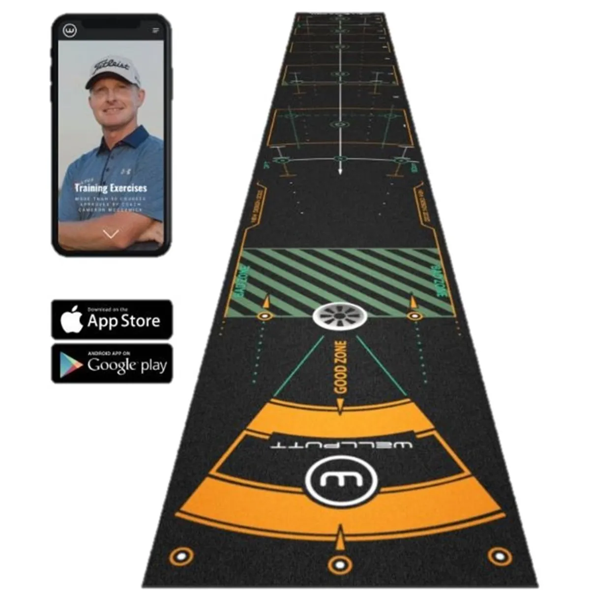 Wellputt 13 Feet Black Mat Putting Aids